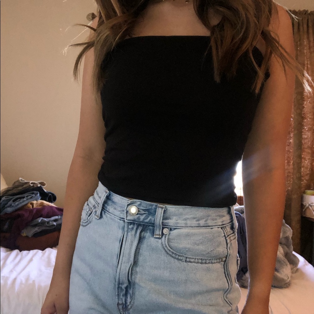 black tube top
